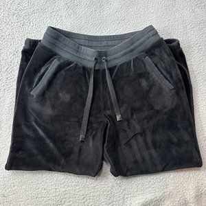 Athleta Pants Womens Large Black Cozy Karma Sweatpants Fuzzy Jogger Gym Fitness